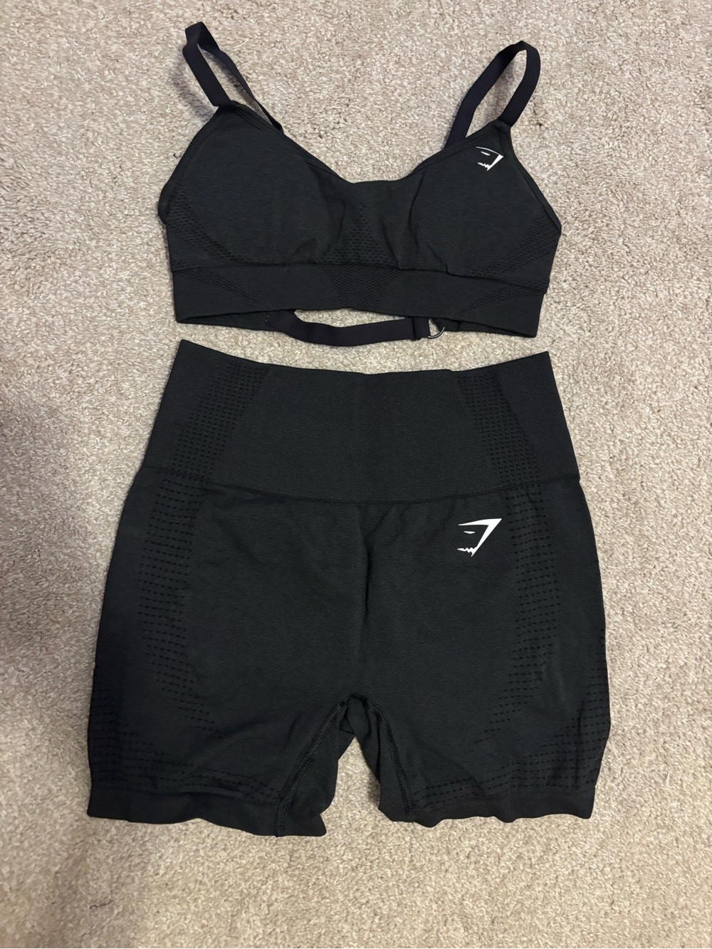 Gymshark dark gray Seamless High-Waist Bike Shorts